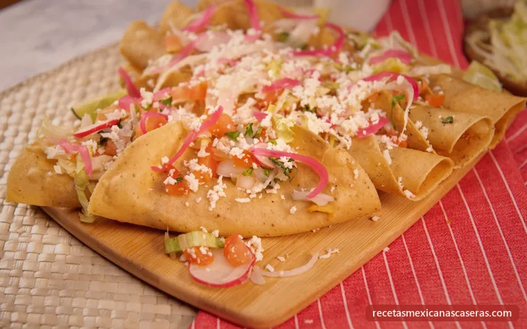 Tacos Dorados de Pollo (Crujientes) recipe